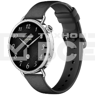 Смарт-часы Xiaomi Watch S4 41мм 1.32' AMOLED корп. серебристый рем.черный (BHR07VRGL)