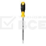 Отвертка шлицевая Deli DL6382001 8х200мм Материал: CR-V. Двухкомпонентная ручка. Хромированная, фото2