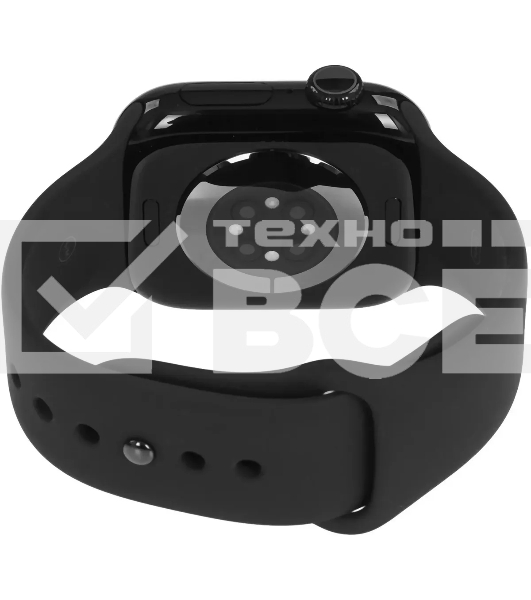 Умные часы Apple Watch Series 11 A3331 42мм OLED корп.черный Sport Band рем.черный разм.брасл.:M/L (MEQU4LW/A)