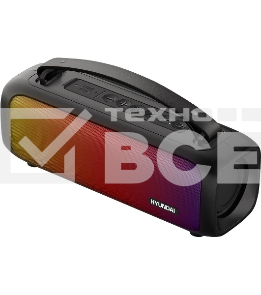 Портативная колонка Hyundai H-PS1020 черный 16W 2.0 BT 10м 1500mAh