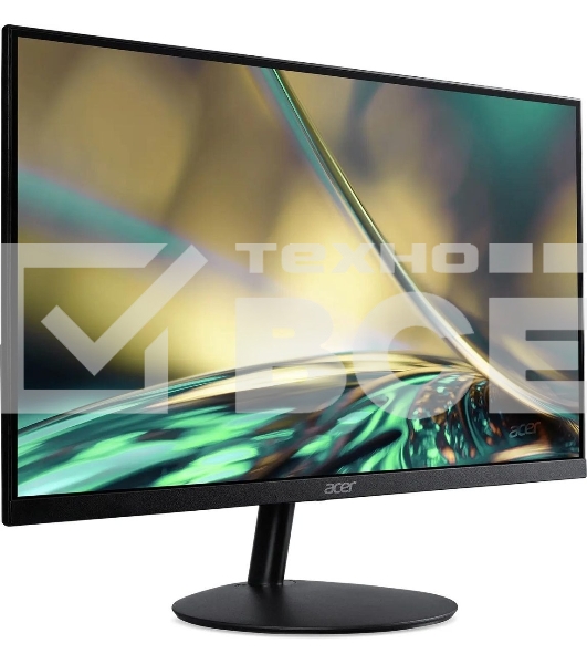 Монитор 23.8' Acer SA242YP0bi VA 1920x1080, 144 Гц, 4 мс (1 мс MPRT), 16:9, 250 кд/м², VGA, HDMI 1.4, HDR10, FreeSync, черный