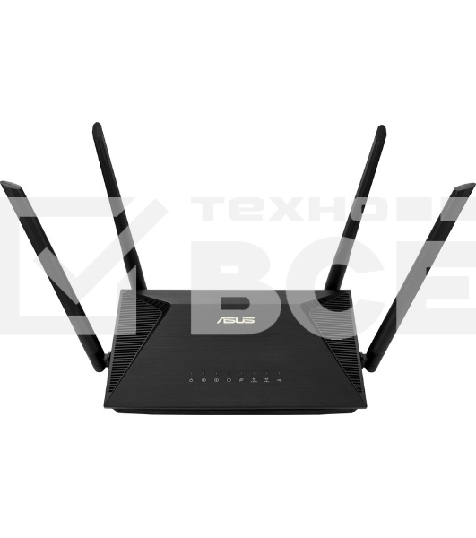 Роутер ASUS RT-AX53U 802.11b/g/n/ac/ax, до 574 + 1201 Mbps, 2,4 + 5 гГц, 4 антенны, USB
