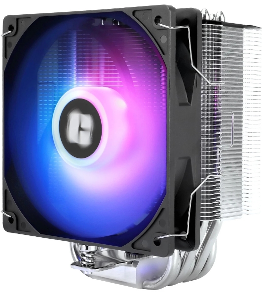 Устройство охлаждения(кулер) Thermalright Burst Assassin 120 SE ARGb Soc-AM5/AM4/1200/1700/1851 серебристый/черный 4-pin 25.6dB Al+Cu 510gr Ret (BA120-SE-ARGb)