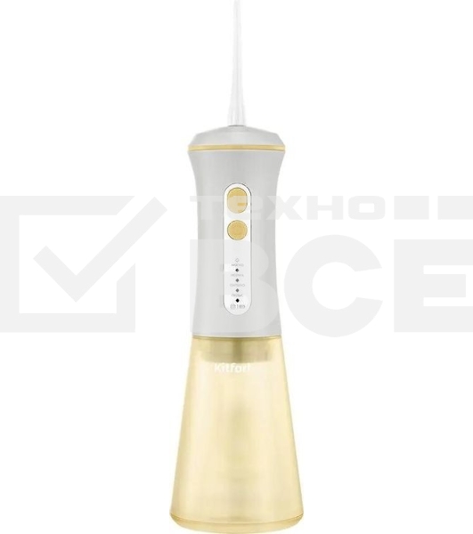 Ирригатор Kitfort КТ-5943 портатив. моностр. 2насад. серый/желтый