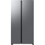 Холодильник Samsung RS70F65QETEO серебристый двухкамерный 420/239л морозилка сбоку, No Frost, Side by Side, фото 1
