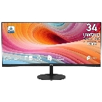 Монитор MSI 34' PRO MP341CQ E12 1500R, 21:9, VA, UWQHD, 1/4ms, 300cd, 120Hz, HDMI, DP, SPK, фото 1