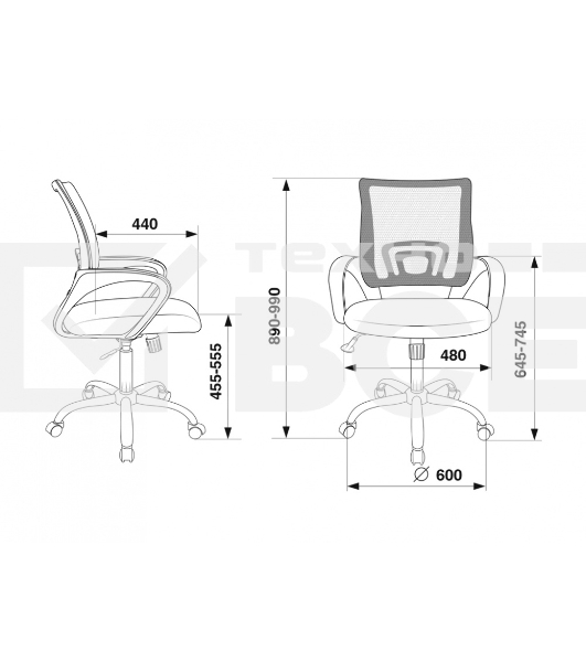Кресло офисное Бюрократ CH-695N/SL/OR/BLACK спинка сетка, оранжевый TW-38-3, сиденье черный TW-11, крестовина хром