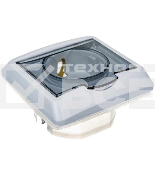 Розетка 1-м СП Этюд защ. шторки с заземл. IP44 бел. SchE PC16-044B