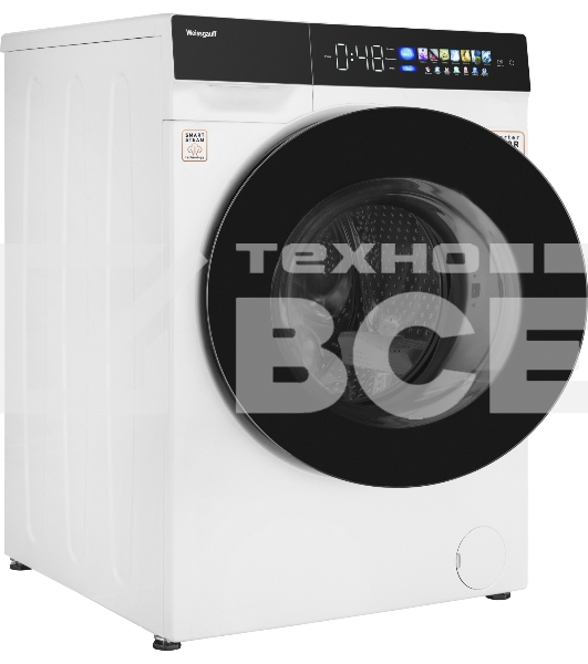 Стиральная машина Weissgauff WM 999 Full Touch DC Inverter Steam белый, загрузка фронтальная 12 кг, 1200 об/мин, класс А+++