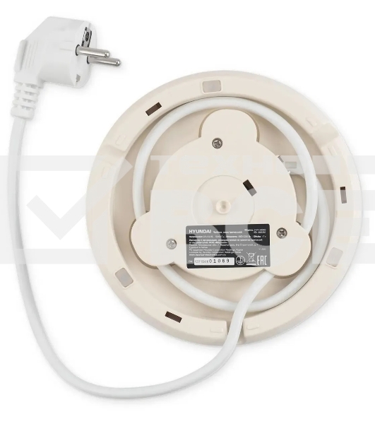 Чайник электрический Hyundai HYK-S9900 1.7л. 2200Вт молочный/серебристый корпус: металл