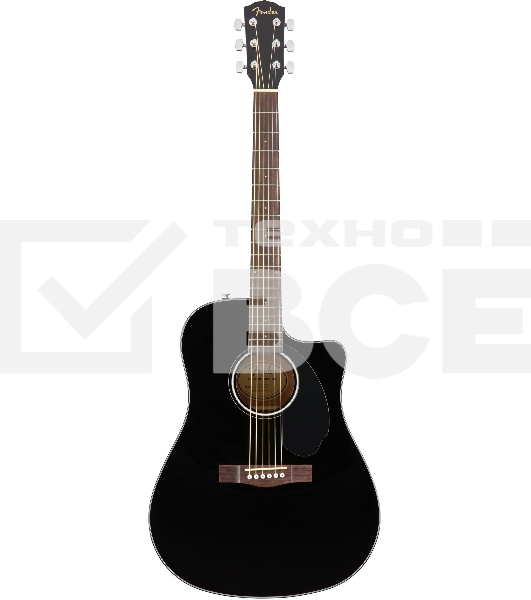 Электроакустическая гитара FENDER CD-60SCE Dread Black WN
