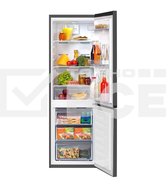 Холодильник Beko B1RCNK272G серый, двухкамерный 163/76л морозилка снизу