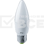 Лампа светодиодная Navigator 94 493 NLL-C37-7-230-2.7K-E27-FR 7 Вт свеча 2700К тепл. бел. E27 525 лм 176-264В, фото 1