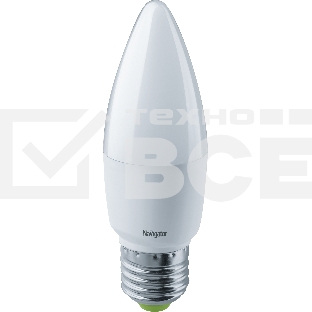 Лампа светодиодная Navigator 94 493 NLL-C37-7-230-2.7K-E27-FR 7 Вт свеча 2700К тепл. бел. E27 525 лм 176-264В