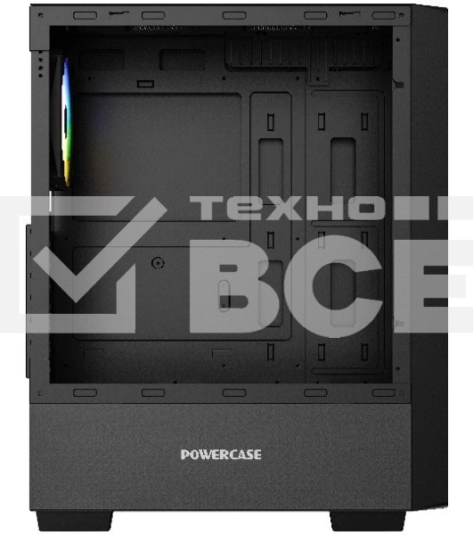 Компьютерный корпус Powercase Mistral AY4B ARGb, Tempered Glass, 4x 120мм ARGb Fans, черный, ATX (CMAYB-A4)