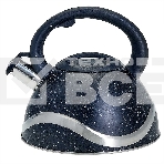 Чайник для плиты со свистком WEBBER BE-0574 3 л черный, фото 1