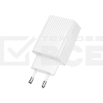 Сетевое зарядное устройство BOROFONE (6941991122767) BAS74A 1USB+1Type-C 3.0A QC3.0 PD 20W White, фото2