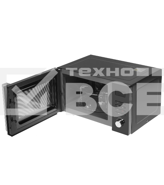 Микроволновая печь Hyundai HYM-M2062 черный, 23 л, 800 Вт, переключатели - поворотный механизм/кнопки