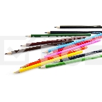 Карандаши цветные Silwerhof Eco 2.65 мм, шестигранный профиль, дерево, ассорти, 12 цветов, коробка с европодвесом, фото5