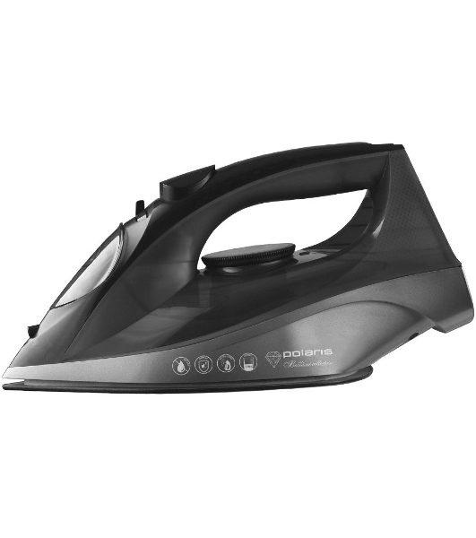 Утюг Polaris PIR 2430K черный, 2400 Вт, 50 г/мин, 145 г/мин, 270 мл