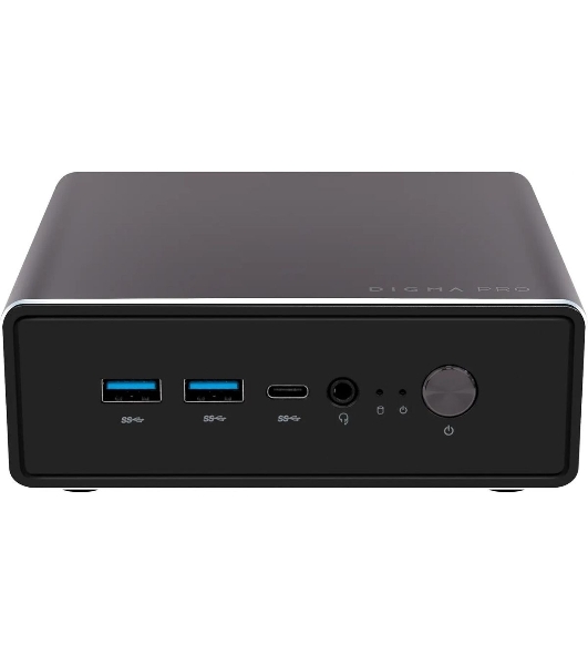 Мини ПК Digma Pro Minimax U1 i3 1215U (1.2) 16Gb SSD512Gb UHDG Windows 11 Pro GbitEth WiFi BT 60W темно-серый/черный (DPP3-ADXW03)