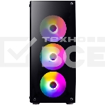 Компьютерный корпус 1STPLAYER FIRE DANCING V3-B / ATX, TG / 4x120mm LED fans inc. / V3-B-4F1, фото3