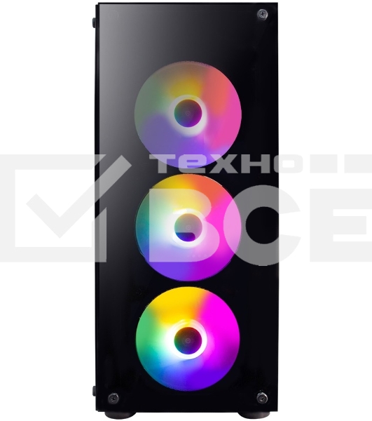 Компьютерный корпус 1STPLAYER FIRE DANCING V3-B / ATX, TG / 4x120mm LED fans inc. / V3-B-4F1