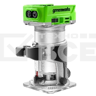 Фрезер аккумуляторный GreenWorks G24RO, 24V, бесщеточный, без АКБ и ЗУ  (3502507)