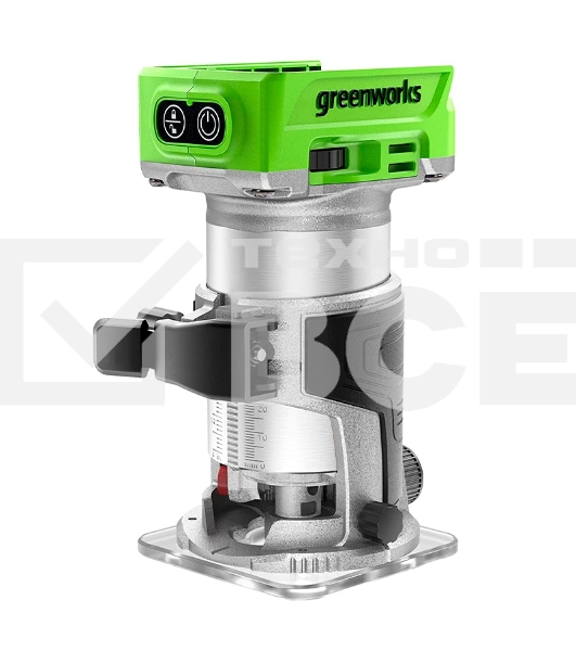 Фрезер аккумуляторный GreenWorks G24RO, 24V, бесщеточный, без АКБ и ЗУ  (3502507)
