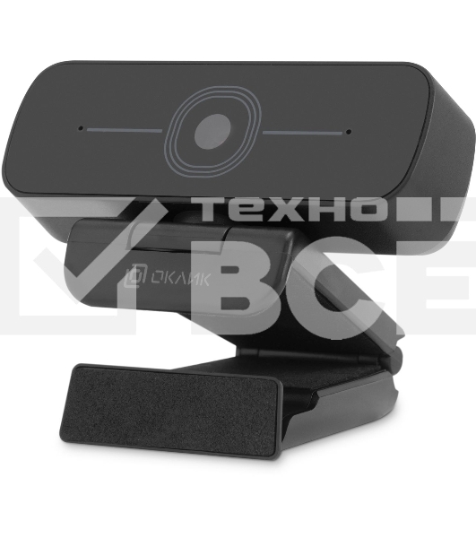 Камера Web Оклик OK-C001FH черный 2Mpix (1920x1080) USB2.0 с микрофоном