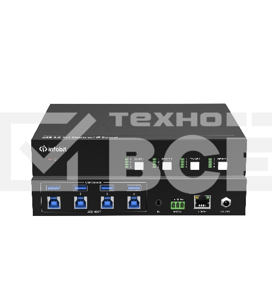 Матричный коммутатор USB Infobit iMatrix UB44 поддержка USB 3.0, управление по IP, RS232