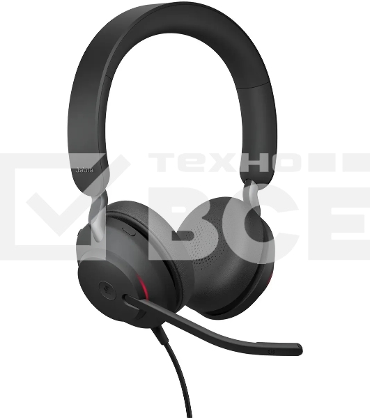 Наушники с микрофоном Jabra Evolve2 40 черный накладные USB оголовье (24189-999-999)
