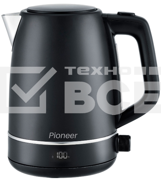 Чайник электрический Pioneer KE568M 2200 Вт, 1.7 л, черный