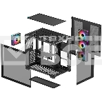 Компьютерный корпус Deepcool CG530 4F черный без БП ATX 2x120мм 2x140мм 2xUSB 2.0 1xUSB 3.0 audio bott PSU, фото2