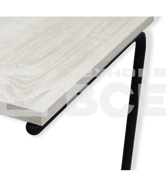 Столик придиванный SHEFFILTON SHT-CT9 дуб беленый/черный муар (190212)