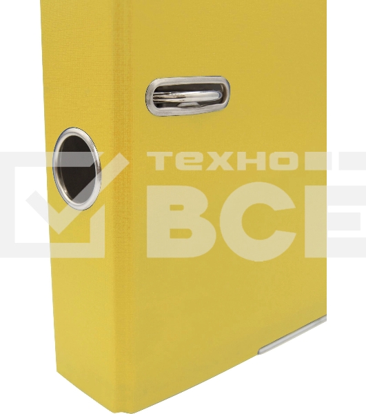 Папка-регистратор Silwerhof 2013374 A4 50мм, ПВХ/бумага желтый, металлическая окантовка, сборная (упаковка: 2шт)