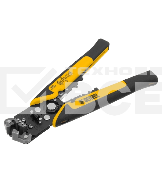 Щипцы для зачистки электропроводов Denzel 0,2-6 мм2, функция обрезания проводов