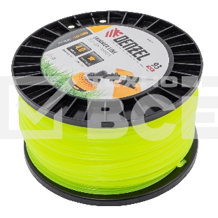 Леска для триммера Denzel звезда, 4,0мм х 93м, на DIN катушке FLEX CORD