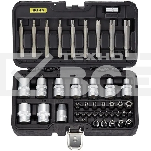 Набор инструментов BERGER BG044-1214 биты и торцевые головки TORX 44 предмета