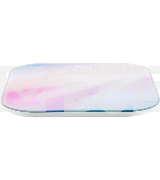 Весы напольные электронные Hyundai H-BS03577 макс.180кг розовый/фиолетовый