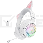 Гарнитура Razer Kraken Kitty V3 Pro белый, беспроводная, bluetooth, до 70 ч, подсветка, фото3