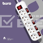 Сетевой фильтр Buro 500SH-3-SW-W 3м (5 розеток) белый (коробка), фото10