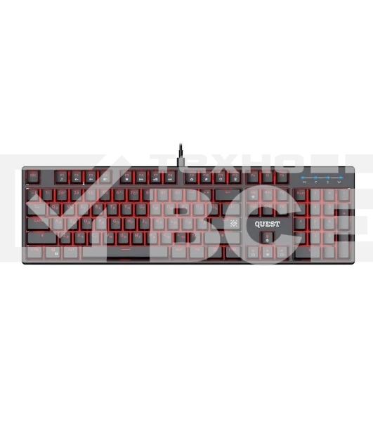 Клавиатура Defender Quest GK-596 RU (45596) проводная, USB, черный
