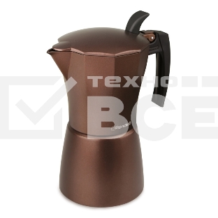 Кофеварка гейзерная Rondell Kortado RDA-399, 0.45л, алюминий, коричневый