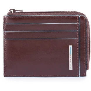 Чехол для кредитных карт Piquadro Blue Square PP4822B2R/MO, натур.кожа, коричневый