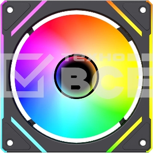 Вентилятор для корпуса Bloody BD-CF120ARGB2 ARGB черный, 120 мм, 1600 об/мин, 26 дБ, 4 pin