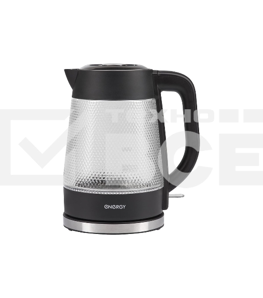 Чайник электрический Energy E-223 1.8л, рифленое стекло, черный