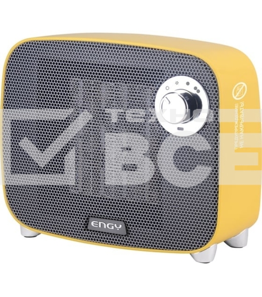 Тепловентилятор Engy PTC-321 желтый, 1500 Вт, 15 м2, термостат