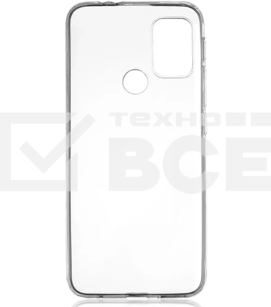 Чехол (клип-кейс) Brosco для Motorola Moto G20 прозрачный