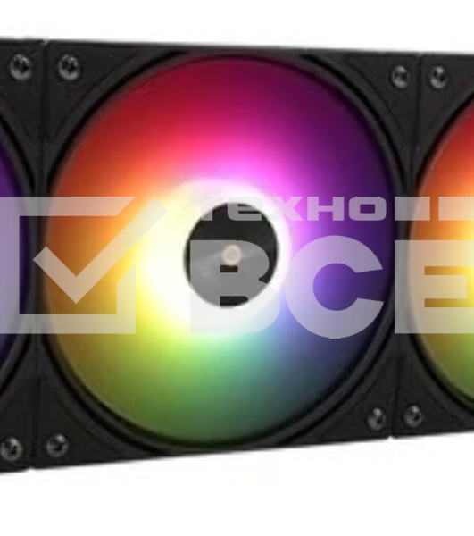 Водяное охлаждение для процессора Thermalright Frozen Warframe Pro 360 Black ARGB (360mm, Black, ARGB/ Fans: 3x120mm, 70.84CFM, 29.8dBA, 2000RPM/ Pump height 60mm, 23dBA, 3000RPM, Rad thickness 27mm/ S: 1200, 1700, 1851, 2011, 2066, 115X, AM4, AM5)